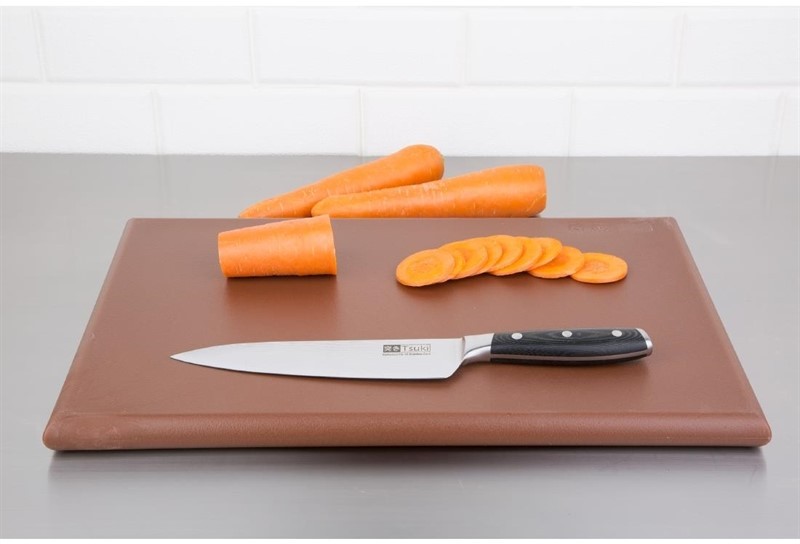  Hygiplas Extra Thick High Density Brown Chopping Board Standard 
