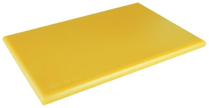  Hygiplas Extra Thick High Density Yellow Chopping Board Standard 