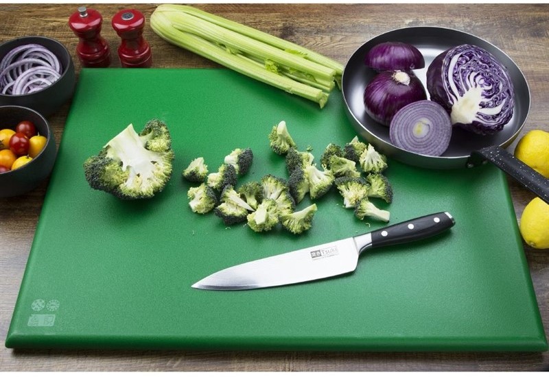  Hygiplas Extra Thick High Density Green Chopping Board Large 
