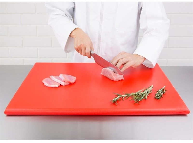  Hygiplas Extra Thick High Density Red Chopping Board Large 