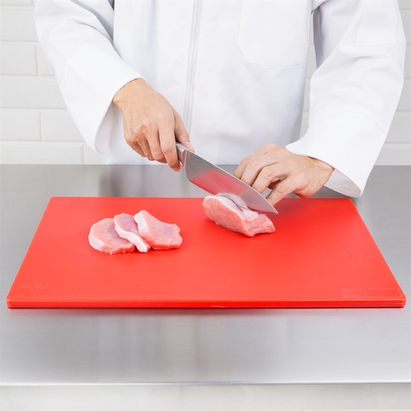  Hygiplas Low Density Red Chopping Board Standard 