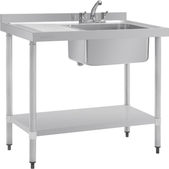  Vogue Single Sink Left Hand Drainer 1000mm 