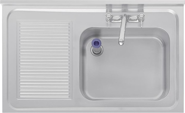  Vogue Single Sink Left Hand Drainer 1000mm 