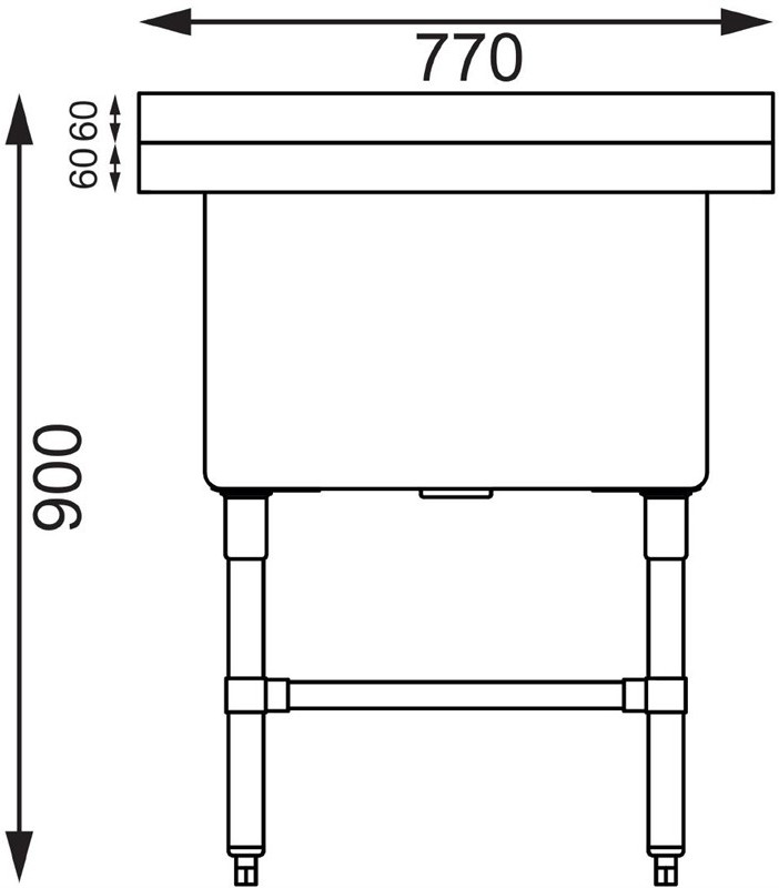  Vogue Deep Pot Sink 
