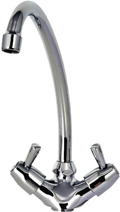  Gastronoble Single Hole Mixer with Multiple Turn Knobs and Spout 200mm 