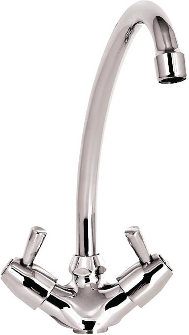  Gastronoble Single Hole Mixer with 90° Turn Levers and Spout 200mm 
