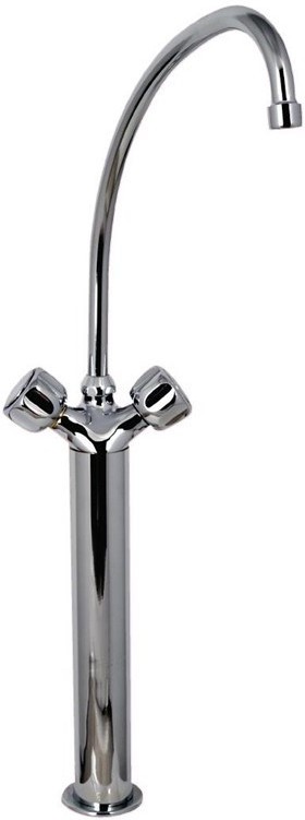  Gastronoble Single Hole Mixer Heavy Duty Model 19mm with Multiple Turn Knobs, Spout (L) 300mm and Column (H) 200mm 