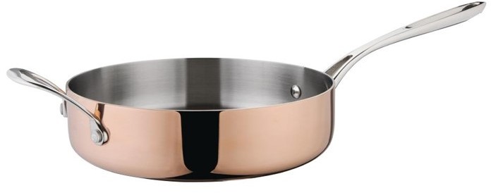  Vogue Tri Wall Copper Saute Pan 240mm 