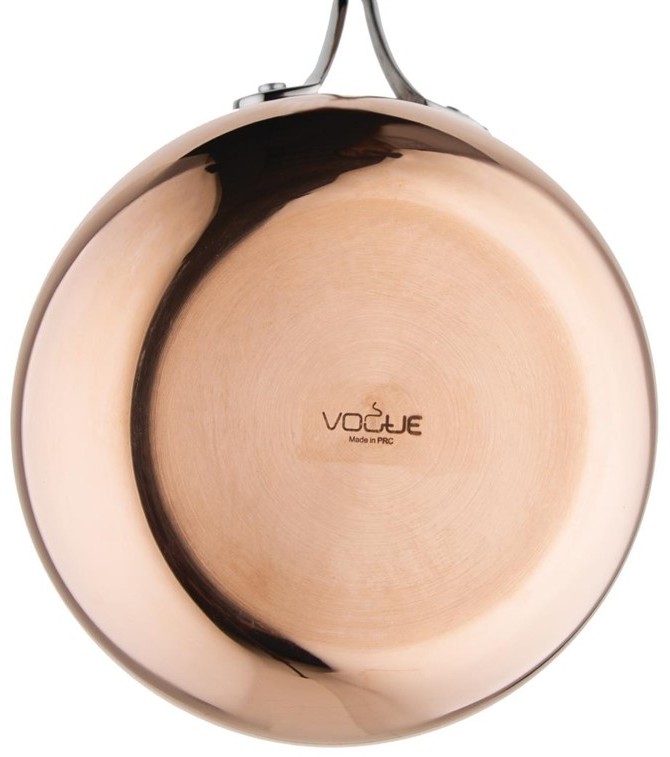  Vogue Tri Wall Copper Flared Saute Pan 200mm 