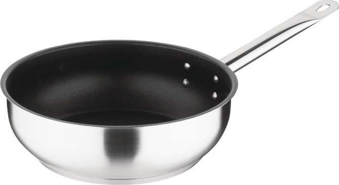  Vogue Non-stick Teflon Stainless Steel Platinum Plus Saut&eacute; Pan 240mm 