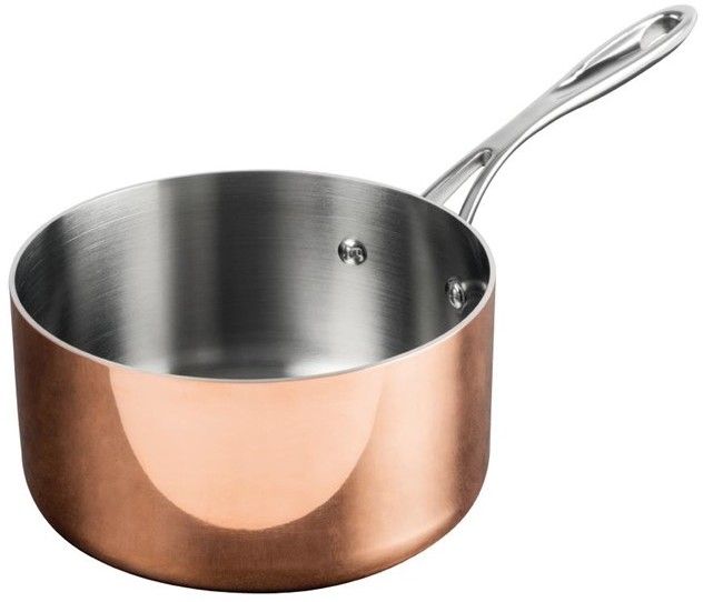  Vogue Tri Wall Copper Saucepan 180mm 