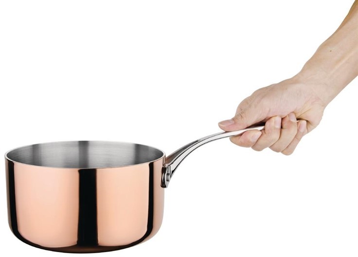 Vogue Tri Wall Copper Saucepan 180mm 