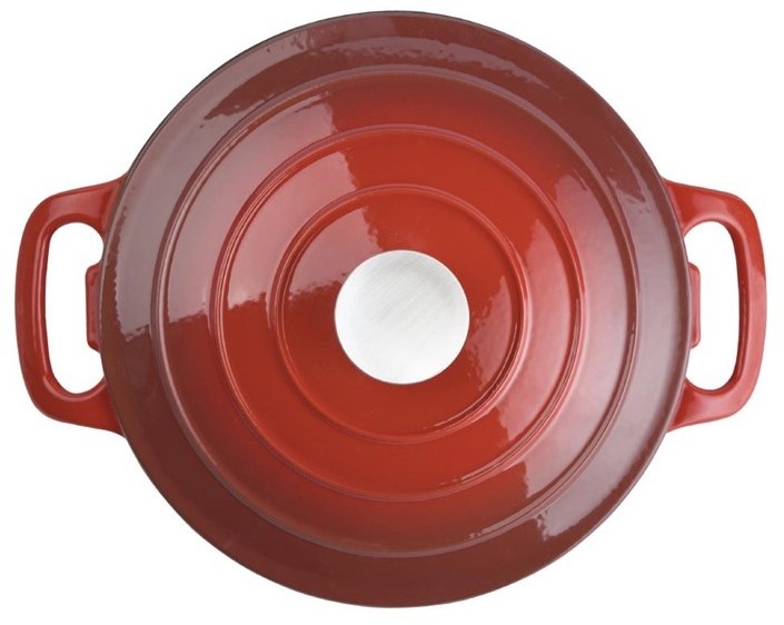  Vogue Red Round Casserole Dish 3.2Ltr 
