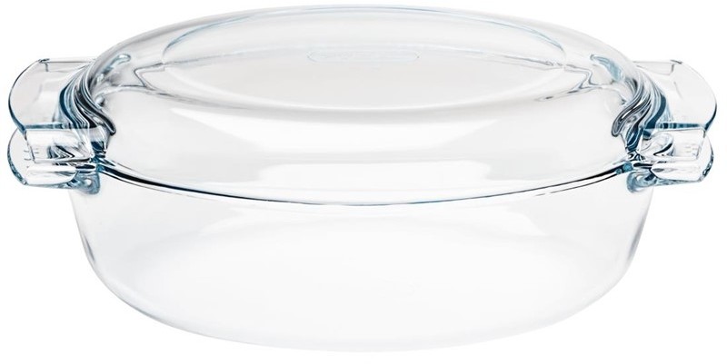  Pyrex Oval Glass Casserole Dish 4.5Ltr 