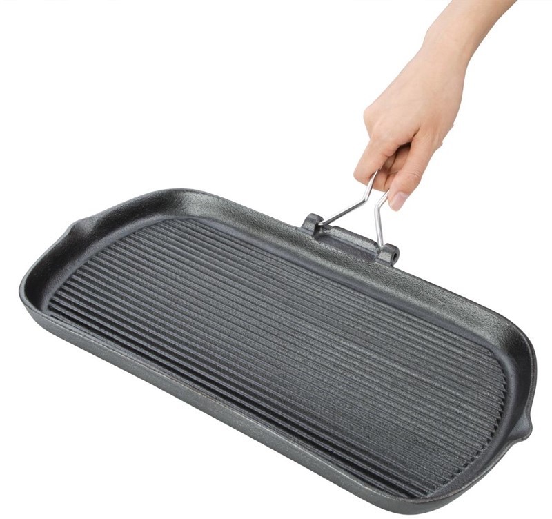  Vogue Cast Iron Grill Pan 
