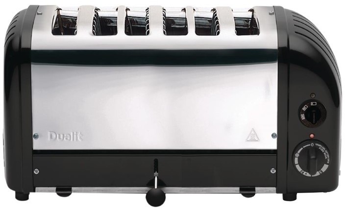  Dualit 6 Slice Vario Toaster Black 60145 