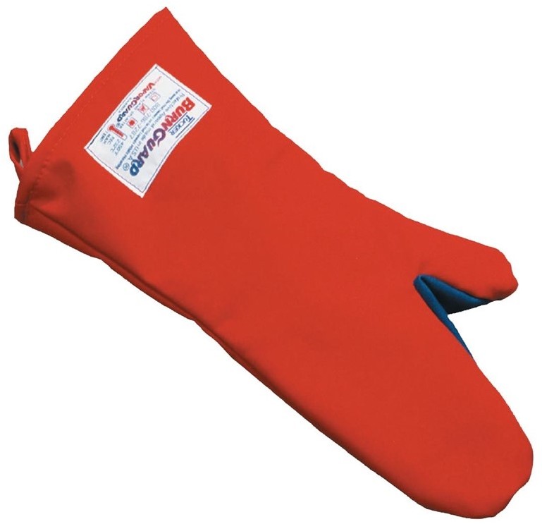  Burnguard Polycotton Oven Mitt 15" 