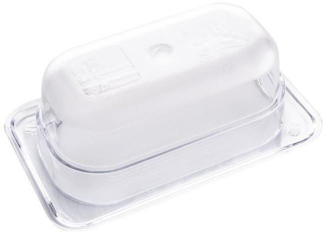  Vogue Polycarbonate 1/9 Gastronorm Container 65mm Clear 
