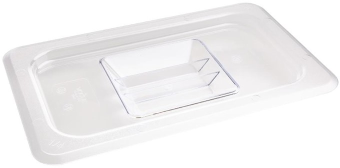  Vogue Polycarbonate 1/4 Gastronorm Lid Clear 