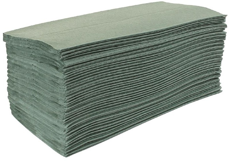  Jantex Z Fold Green Hand Towels 1Ply (Pack of 15) 