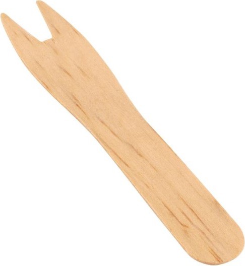  Fiesta Green Biodegradable Disposable Wooden Chip Forks (Pack of 1000) 