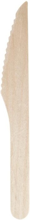  Fiesta Green Biodegradable Disposable Wooden Knives (Pack of 100) 