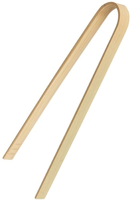 Fiesta Green Biodegradable Mini Bamboo Tongs (Pack of 50) 