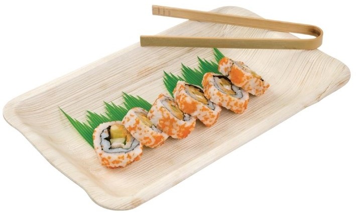  Fiesta Green Biodegradable Mini Bamboo Tongs (Pack of 50) 