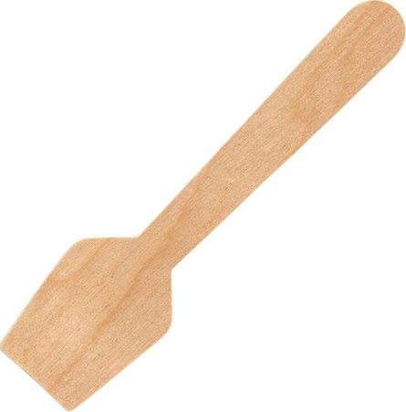 Fiesta Green Biodegradable Wooden Ice Cream Spoons (Pack of 100) 