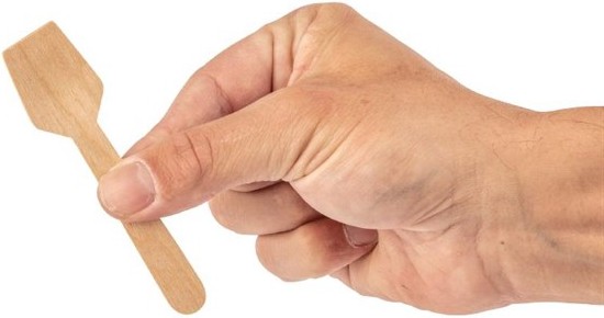  Fiesta Green Biodegradable Wooden Ice Cream Spoons (Pack of 100) 