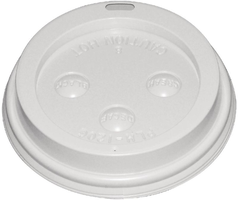  Fiesta Disposable Coffee Cup Lids White 225ml / 8oz (Pack of 1000) 