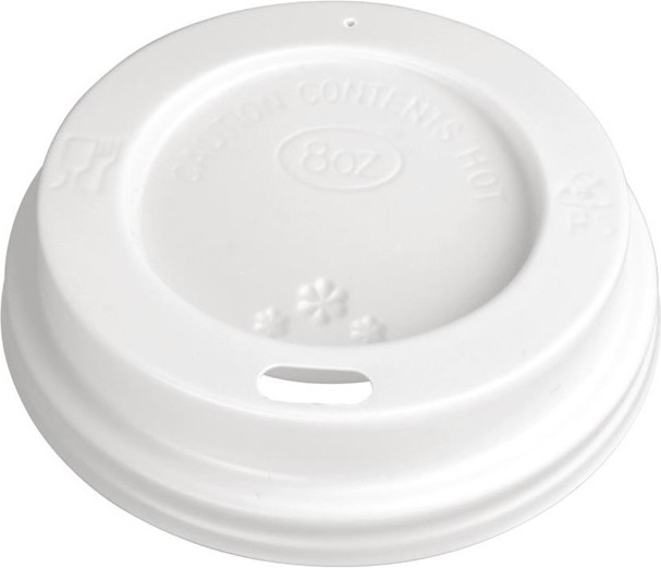  Fiesta Disposable Coffee Cup Lids White 225ml / 8oz (Pack of 1000) 