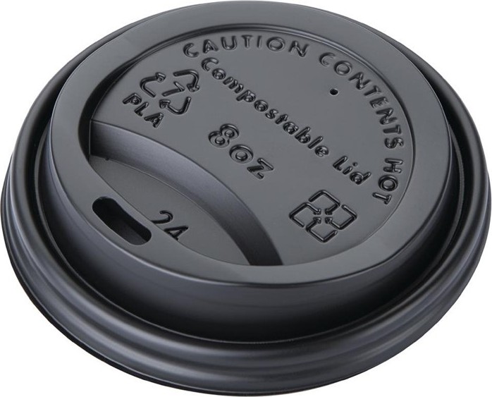 Fiesta Green Compostable Coffee Cup Lids 225ml / 8oz (Pack of 1000) 