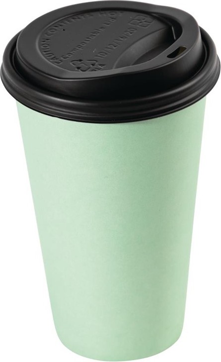  Fiesta Green Compostable Coffee Cup Lids 340ml / 12oz (Pack of 1000) 