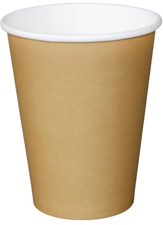  Fiesta Disposable Coffee Cups Single Wall Kraft 340ml / 12oz (Pack of 1000) 