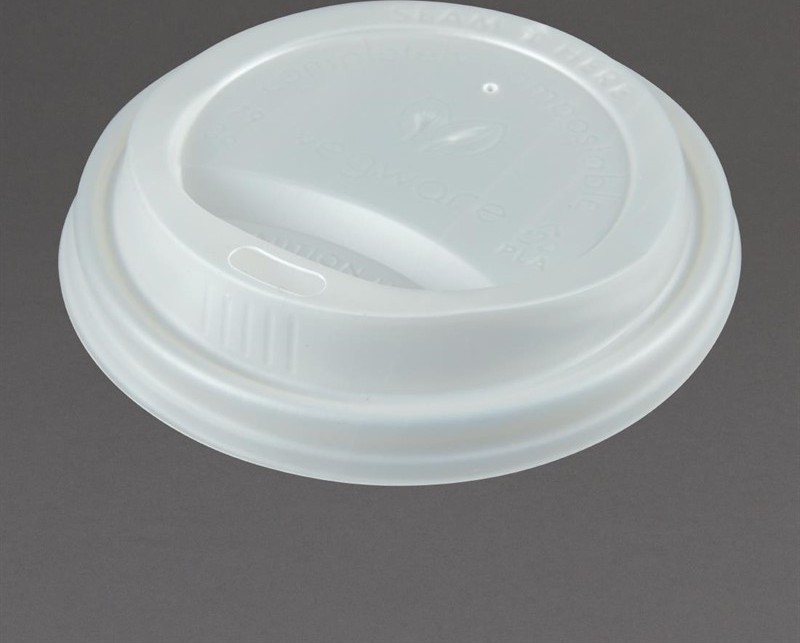  Vegware Compostable Coffee Cup Lids 225ml / 8oz (Pack of 1000) 