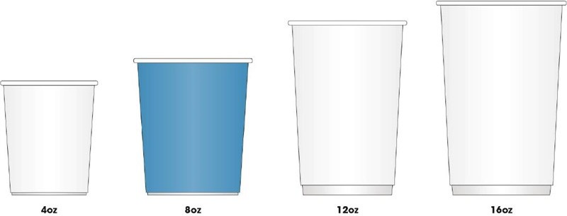  Fiesta Disposable Coffee Cups Ripple Wall Kraft 225ml / 8oz (Pack of 500) 