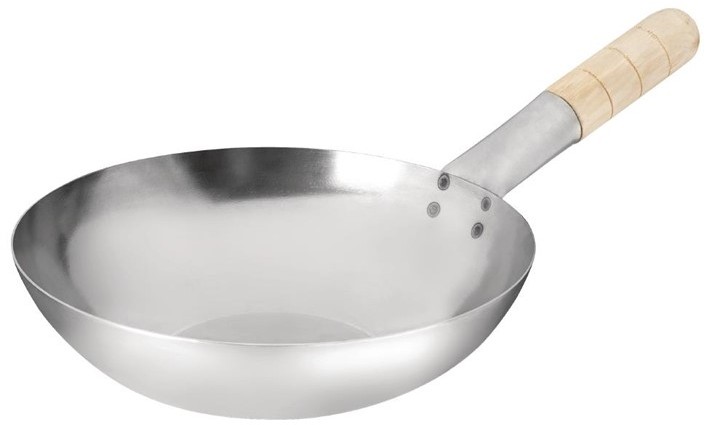  Vogue Mild Steel Wok Flat Base 254mm 