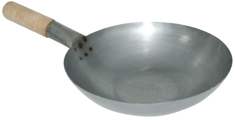  Vogue Mild Steel Wok Flat Base 356mm 