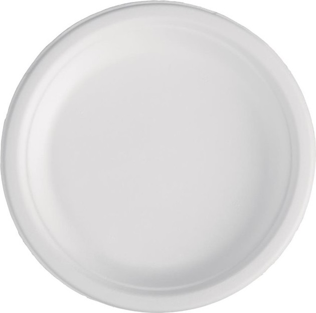  Fiesta Green Compostable Bagasse Plates Round 179mm (Pack of 50) 