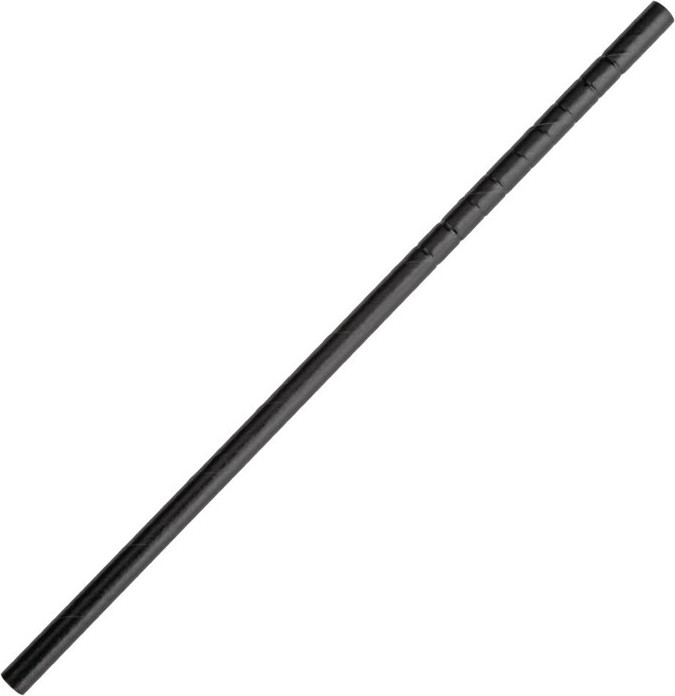  Fiesta Compostable Bendy Paper Straws Black (Pack of 250) 