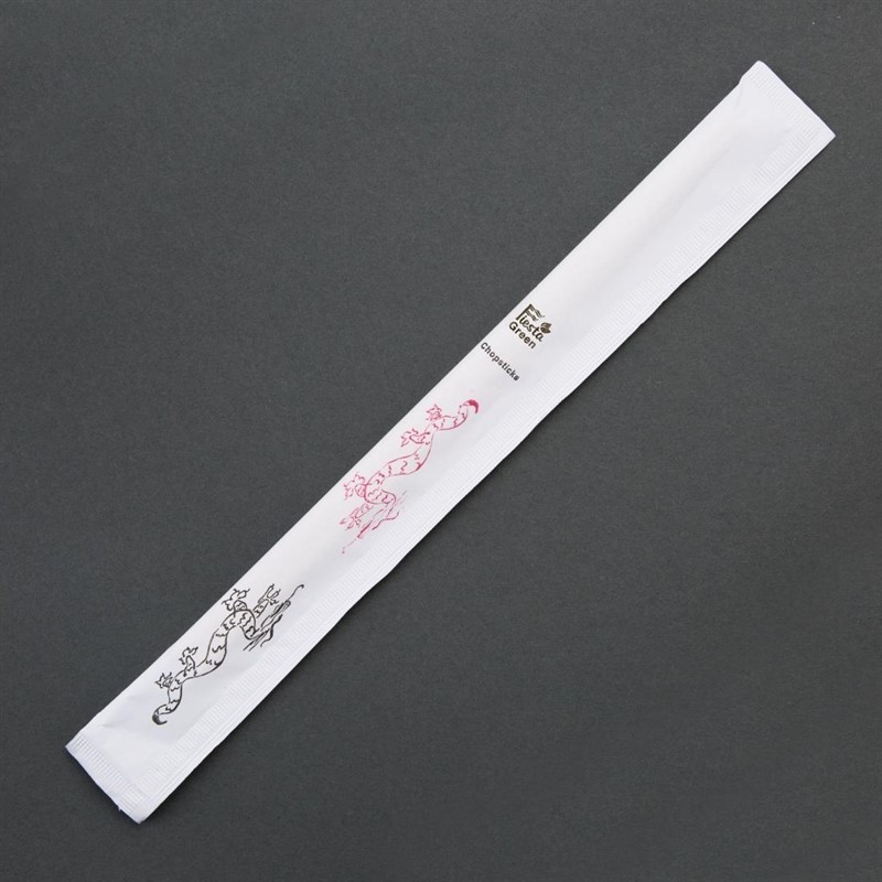  Fiesta Green Biodegradable Bamboo Chopsticks (Pack of 100) 