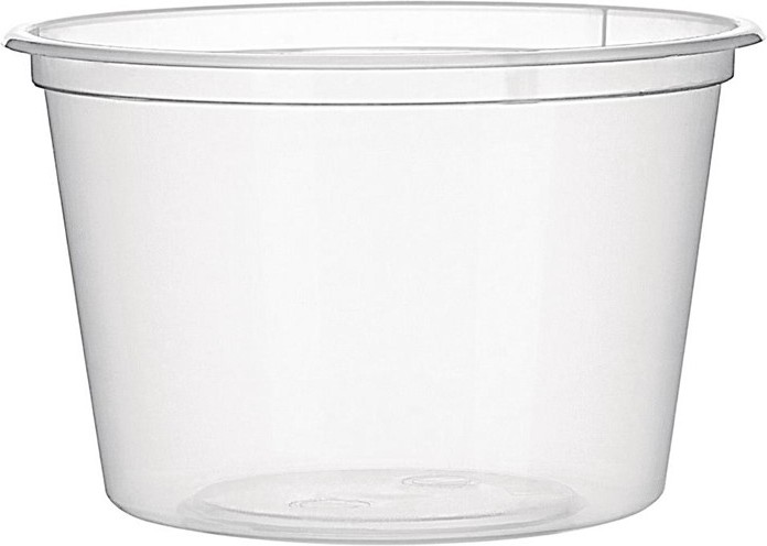  Fiesta Recyclable Plastic Microwavable Deli Pots 100ml / 3.5oz (Pack of 100) 