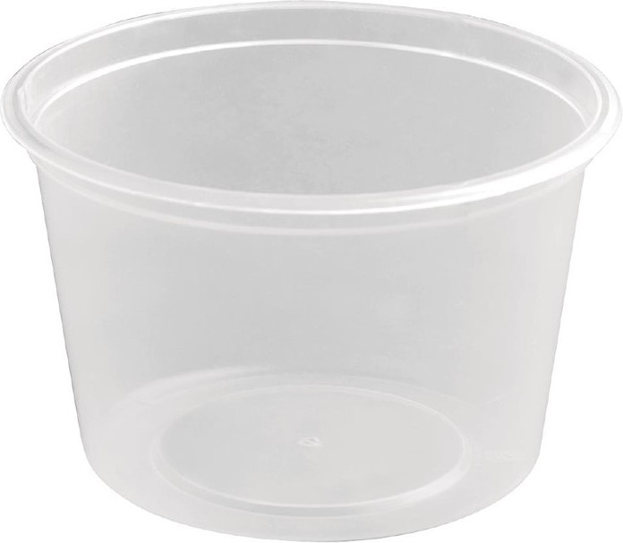  Fiesta Recyclable Plastic Microwavable Deli Pots 100ml / 3.5oz (Pack of 100) 
