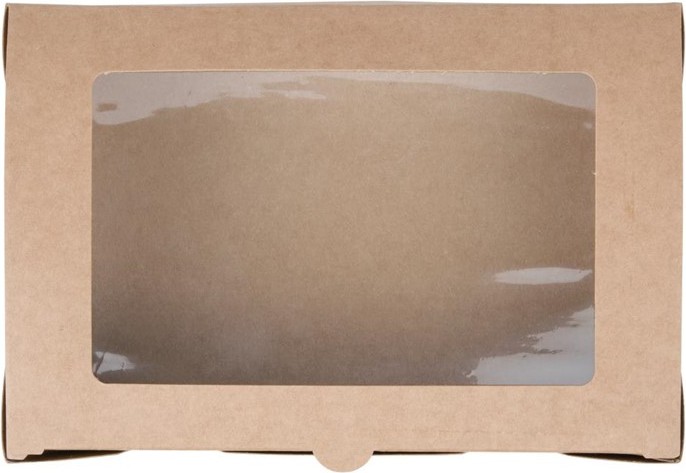  Fiesta Compostable Salad Boxes with PLA Windows 1600ml (Pack of 200) 