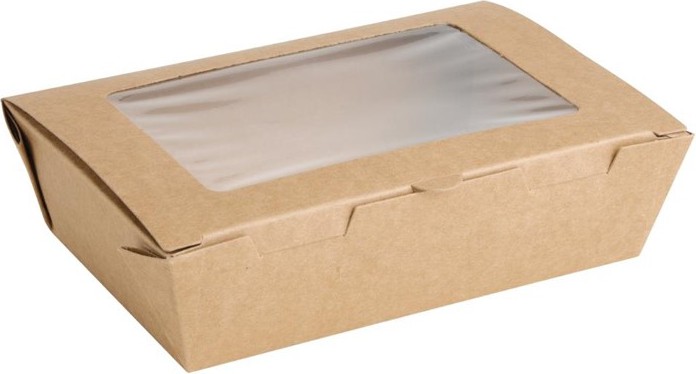  Fiesta Salad Box with PET Window 700ml (Pack of 200) 