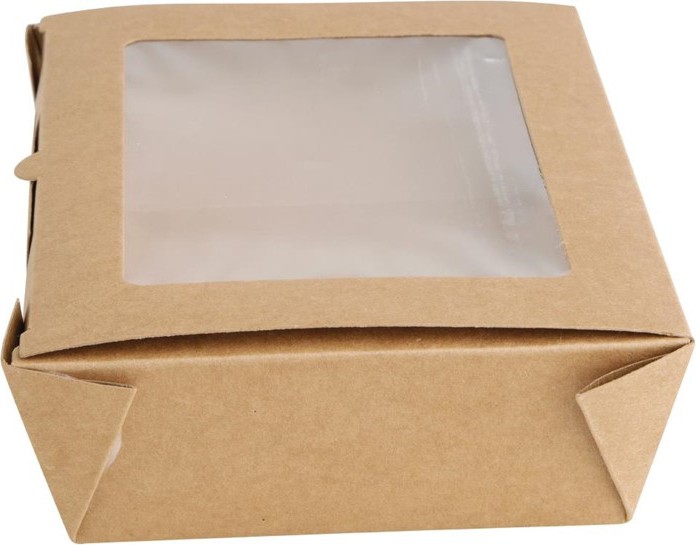  Fiesta Salad Box with PET Window 700ml (Pack of 200) 