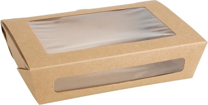  Fiesta Salad Box with PET Window 1200ml (Pack of 150) 