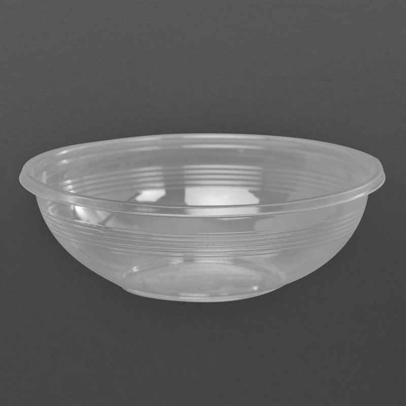  Vegware 185-Series Compostable Bon Appetit Wide PLA Salad Bowls 24oz (Pack of 300) 