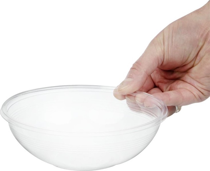  Vegware 185-Series Compostable Bon Appetit Wide PLA Salad Bowls 24oz (Pack of 300) 